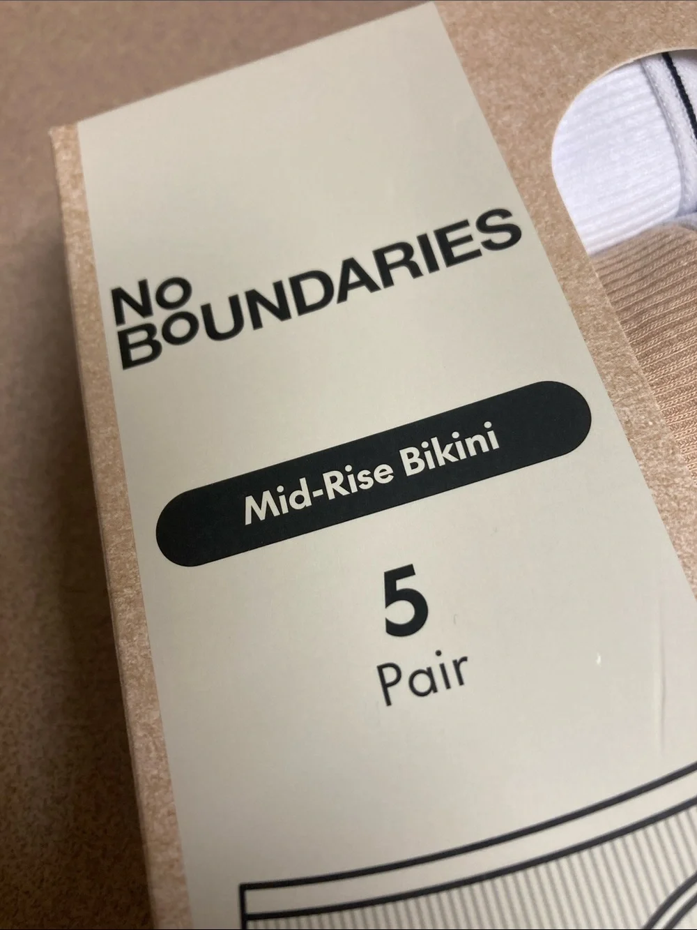 No boundaries mid rise bikini 5 pk